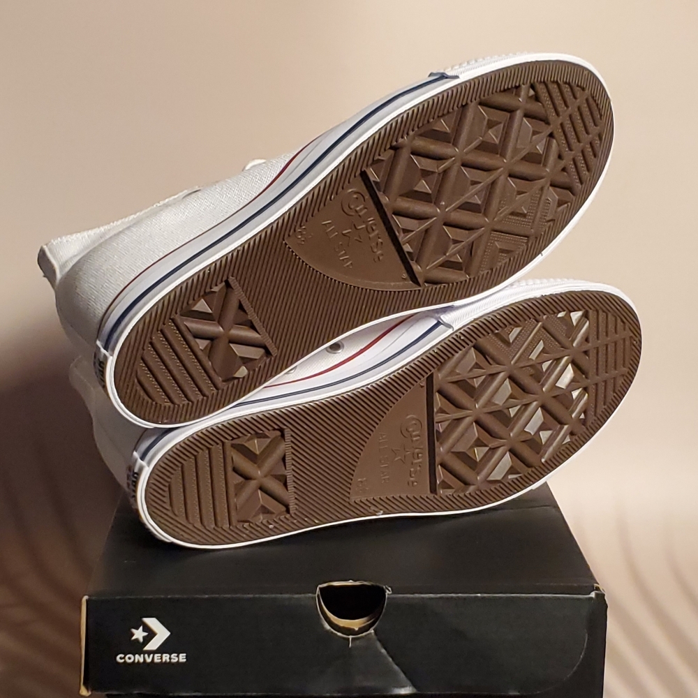 Converse All-Star White Wedge High-Tops - Picture 4 of 4